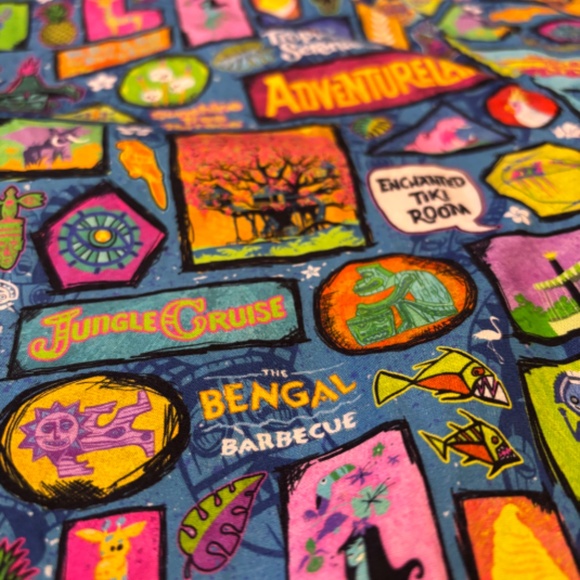 NWOT WDI MOG Disney D23 Expo 2019 Adventureland Tiki Room Hawaiian Camp Shirt XX - Picture 2 of 5